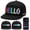 Predefined Four-color, variant on Programmable LED Hat, App Controlled Light up Baseball Cap, Scrolling Text and Pixel Art for EDM Raves and Party