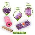 thumbnail image 2 of Cwyza Biodegradable Dog Waste Bags, Extra Thick and Leak-Proof Poop Bags for Dogs&Cats ,12 Pack of 15 (Purple, 180Count), 2 of 5