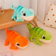 thumbnail image 3 of Cute Plush Toy, Cartoon Lizard Stuffed Animal With Orange Color, Gift, Bedroom Decor, Playtime Companion, 3 of 7