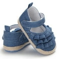 thumbnail image 4 of Newborn Infant Baby Girl Princess Non-Slip Baby Shoes Sandals Fabric Shoes, 4 of 5