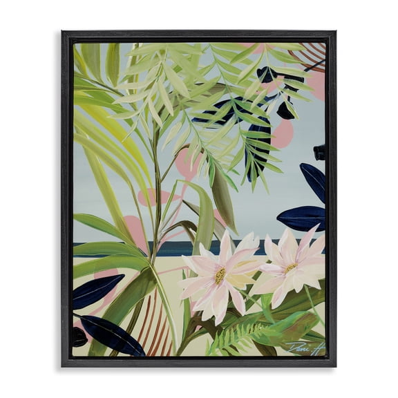 Stupell Industries Discovery of Lush Plants Black Framed Floater Canvas Wall Art, design by Dani Heyward