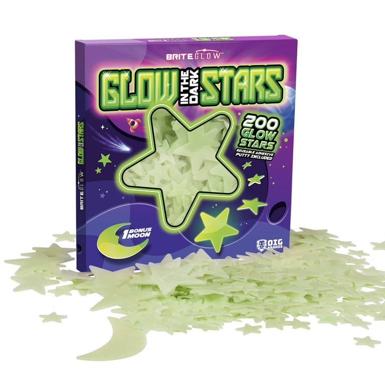 Glow In The Dark Stars & Planets Set: Includes Constellation Map