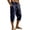 Navy, variant on Ciovxyn Men's Cargo Capri Pants - Relaxed Sturdy with Multi-Pocket - Army Green L
