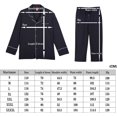 thumbnail image 4 of Mecwer Men's Cotton Lightweight Button Down Pajama Set, Long Cotton Pjs【FBA】, 4 of 6