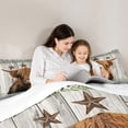 thumbnail image 5 of Homewish Highland Cattle 3 Pieces Queen Comforter Set for Kids Children Boys Girls,Rustic Cabin Ultra Soft Bedding Sets,Retro Vintage Bedding Comforter Set,Lightweight Room Decor, 5 of 8