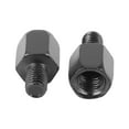 thumbnail image 5 of 2pcs 10mm LH to 8mm LH Black Metal Motorcycle Rearview Mirrors Adapter Bolt Screw, 5 of 6