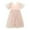 Pink, variant on Girls' Star Sequin Tulle Dress, Puff Sleeve V-Back Party Gown, Summer Sparkly Princess Dress for Kids,2-3 Years