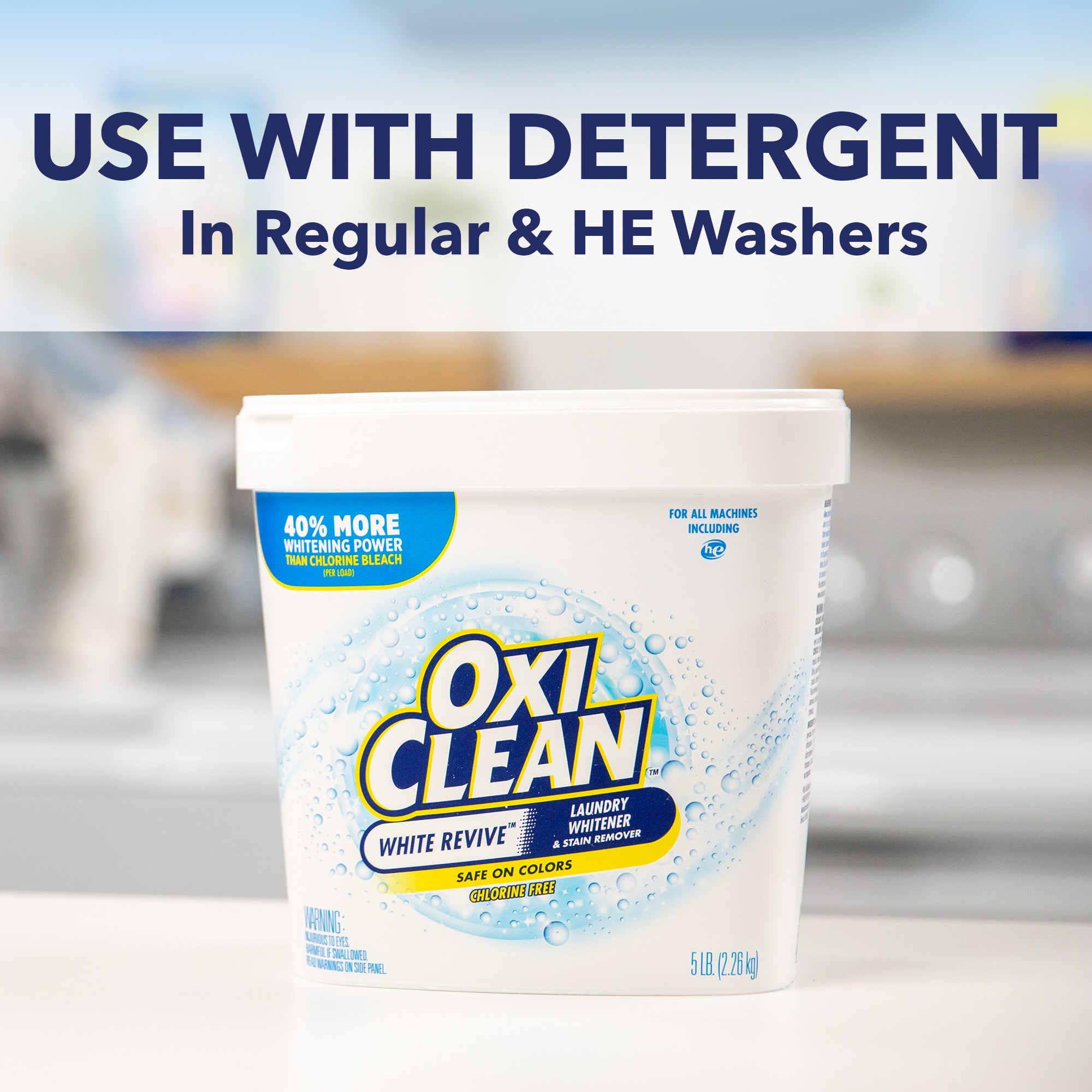OxiClean White Revive Laundry Whitener and Stain Remover Powder For Clothes, 3 lb - image 4 of 9