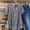 *Gray, variant on Women's Linen Blend Short Sleeve Crewneck Top with Double Layer ,Solid Color Casual Blouse Black,Womens Plus XXL