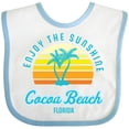 thumbnail image 3 of Inktastic Summer Enjoy the Sunshine Cocoa Beach Florida in Blue Boys or Girls Baby Bib, 3 of 4