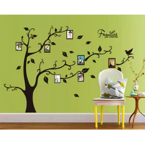 Removable Wall Decal Tree Picture Frame Sticker Art Home Living Room Diy Decor