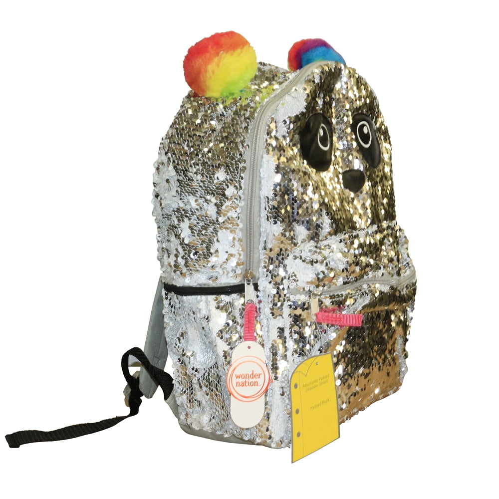 Panda top glitter backpack