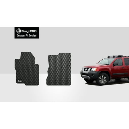 Toughpro Nissan Xterra Two Front Mats All Weather Heavy Duty Black Rubber 2011