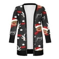 thumbnail image 2 of Women Christmas Long-Sleeved Cardigan Mid-Length Outwears, 2 of 3