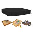 thumbnail image 1 of Sandbox Cover Waterproof Dustproof UV Protection Square Pool Cover With Drawstring For Sandbox, Toys And Furniture Black 150*150cm, 1 of 5