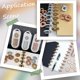 thumbnail image 5 of 11Pcs 24mm Plastic Loose Leaf Binder Discs Planner Discs Bulk Gold Hollow Heart Mushroom Hole Discbound Binding Expande Buckle Ring Disc for DIY Notebook Planner Scrapbooking Pages Artwork, 5 of 5