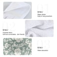 thumbnail image 4 of Haosy 2 Pack Kitchen Wash Cloths with Hanging Loops Absorbent Absorbent Quick Drying Hand Towels, Sage Green White Flower, 4 of 7