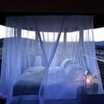 thumbnail image 4 of Lttoisl Extra Large Black Mosquito Net, 220x200x200cm Polyester Fiber, Indoor Outdoor Insect Protection, Bed Canopy for Camping, Travel, Home, Bug Screen, 4 of 8