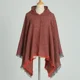 thumbnail image 4 of Chal de imitación de cachemira para otoño e invierno para mujer, cálido poncho con protección contra el frío y el viento, capa con capucha, nueva moda 2024, 4 of 4