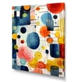 thumbnail image 2 of Designart "Mid Century Geometric Shapes in Colorful Display II" Geometric Canvas Wall Art - Modern Colorful Abstract Geometric Entryway Wall Art Print, 2 of 6
