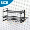 thumbnail image 2 of Unique Bargains Power Tool Organizer 3 Layers 4 Drill Storage Racks Wall Mount Style Hooks, 2 of 5