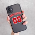 thumbnail image 1 of Funda personalizada con letras y números de baloncesto para iPhone, carcasa dura con nombre para iPhone 14, 13, 12Mini, 11 Pro Max, SE20, 8 Plus, XS, XR, 7 Fivean unisex, 1 of 2