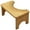 Primary color, variant on Natural Bamboos Bathroom Step Stool Ergonomic Footrest for Home Comfortable