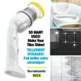 thumbnail image 4 of Bell + Howell Scrubtastic Express White Rechargeable Handheld Power Scrubber – Cordless Bathroom Cleaner, 4 of 6