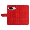 thumbnail image 5 of Case for Google Pixel 8a, Case Sunflower Embossed PU Leather Flip Cover Wallet Case with Cards Slot Holder Kickstand with Strap Protective Cover for Google Pixel 8a, Red, 5 of 9