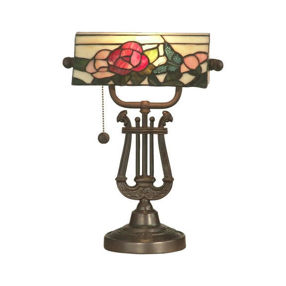 Dale Tiffany Broadview Bank Antique Bronze Accent Lamp