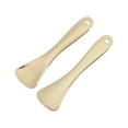 thumbnail image 1 of Ofertas Únicas 2 Pcs Mini Cuchara Cosmética de Maquillaje Colgante en Forma de Ventilador Espátula para Máscara Facial Tono Dorado, 1 of 6