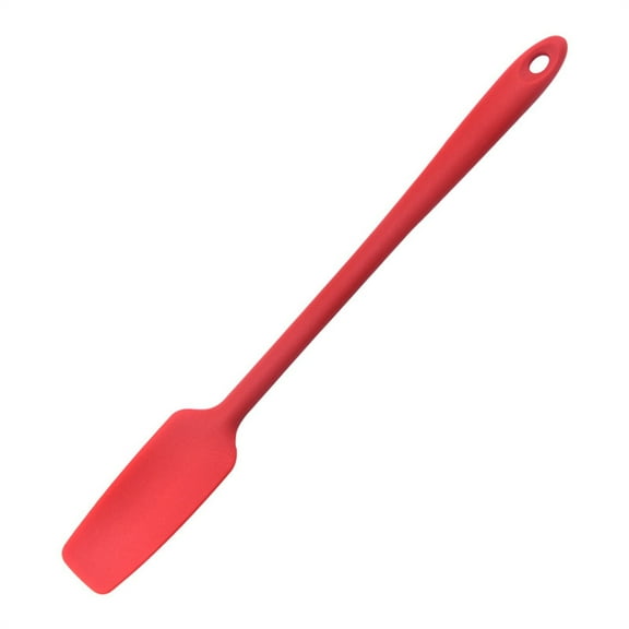 Kitchen Essentials Long Handle Cream Cake Silicone Spatula Kitchen Non-stick Butter Chocolate Flour Scraper Baking Accessories Red