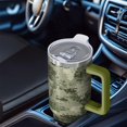 thumbnail image 6 of 40oz Tumbler with Handle and Straw, Vacuum Insulated Stainless Steel Travel Mug, Fits Car Cup Holder, Camo Print, 6 of 6