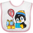 thumbnail image 3 of Inktastic Penguin 1st Birthday Boys or Girls Baby Bib, 3 of 4