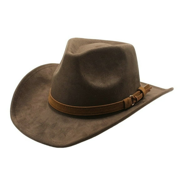 Western Cowboy Hat for Men Women Classic Fedora Cowgirls Hats with Decorative Bands