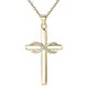 thumbnail image 1 of Love You Forever Religious Necklace Gold Color Pendant Neckchain Faith Jewelry Gift for Girlfriend Family Friend, 1 of 5