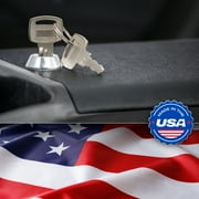 TSI Locking Center Console for Minivans, SUVs, Middle Van Console, Black, Height 11.5