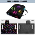 thumbnail image 4 of Uorisanigo Golf Cart Seat Covers Universal Colorful Dog Paw Print Golf Cart Seat Towel Blanket with 4 Front Pockets, Fits for EZGO, Club Car, Yamaha and More Golf Seat Protector, 4 of 6