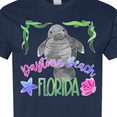 thumbnail image 4 of Inktastic Daytona Beach Florida Cute Swimming Manatee T-Shirt, 4 of 5