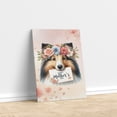 thumbnail image 3 of Happy Mother's Day Shetland Sheepdog with Flower Crown and Greeting Card Vertical Matte Canvas Poster Sheltie Dog Lover Gifts Wall Art Home Decor - 13004, 3 of 5