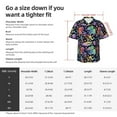 thumbnail image 5 of Fuzoiu Colorful Animals Print Hawaiian Shirt for Men, Summer Beach Casual Short Sleeve Button Down Shirts, Men’s Beach Summer Shirts with Pocket,Medium, 5 of 7