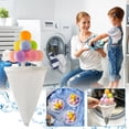 thumbnail image 1 of Qaailabf Washing Machine Floating Hair Catcher Lint Trap Filter Bag Laundry Ball for Pet Hair Removal Lint Collection Decontamination Reusable Mesh Fabric Drain Clog Prevention Colorful 20.5x9.3cm, 1 of 10