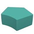 thumbnail image 1 of SoftZone® Penta-Fun Ottoman Junior - Turquoise, 1 of 2