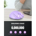 thumbnail image 6 of TECKNET Wired Mouse, 6-Button Corded with 4 Adjustable DPI, Optical Ergonomic Design, 5FT Cord for Laptop, Chromebook, PC, Desktop, Mac, Notebook - LT.Purple, 6 of 9