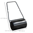 thumbnail image 3 of DURHAND Rouleau de Pelouse en Poly 38 L à Pousser/remorquer, Rouleau de Jardin Robuste à Poignée en U, 3 of 10