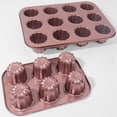 thumbnail image 2 of Wosthever Molde para cupcakes antiadherente fácil de limpiar para cocineros ocupados hecho con molde para pasteles Canele de acero al carbono Herramientas y accesorios para hornear, 2 of 6