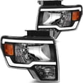 thumbnail image 3 of SCITOO Headlights For Ford For F-150 2009-2014 Headlamps Black Housing Amber Reflector Clear Lens Driver and Passenger Side, 3 of 5