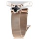 thumbnail image 1 of For Huami Amazfit GTR Mini Milanese Band Stainless Steel Watch Strap Clover Decor, Size: S - Black B, 1 of 5