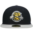 thumbnail image 2 of Men's New Era Navy Charleston RiverDogs Authentic Collection Road 59FIFTY Fitted Hat, 2 of 5