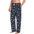 thumbnail image 6 of Gukieu Mardi Gras Carnival Print Men's Home Trousers, Elastic Drawstring Home Pajamas Clothing Suitable for Adult Men-Small, 6 of 6